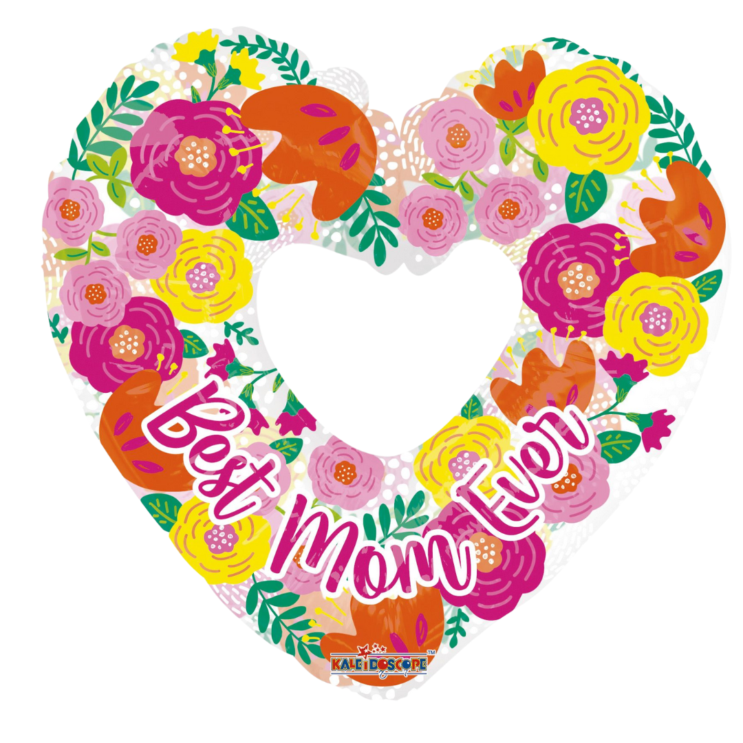 36" Conver Best Mom Ever Transparent Non Foil Balloon (S3R2)