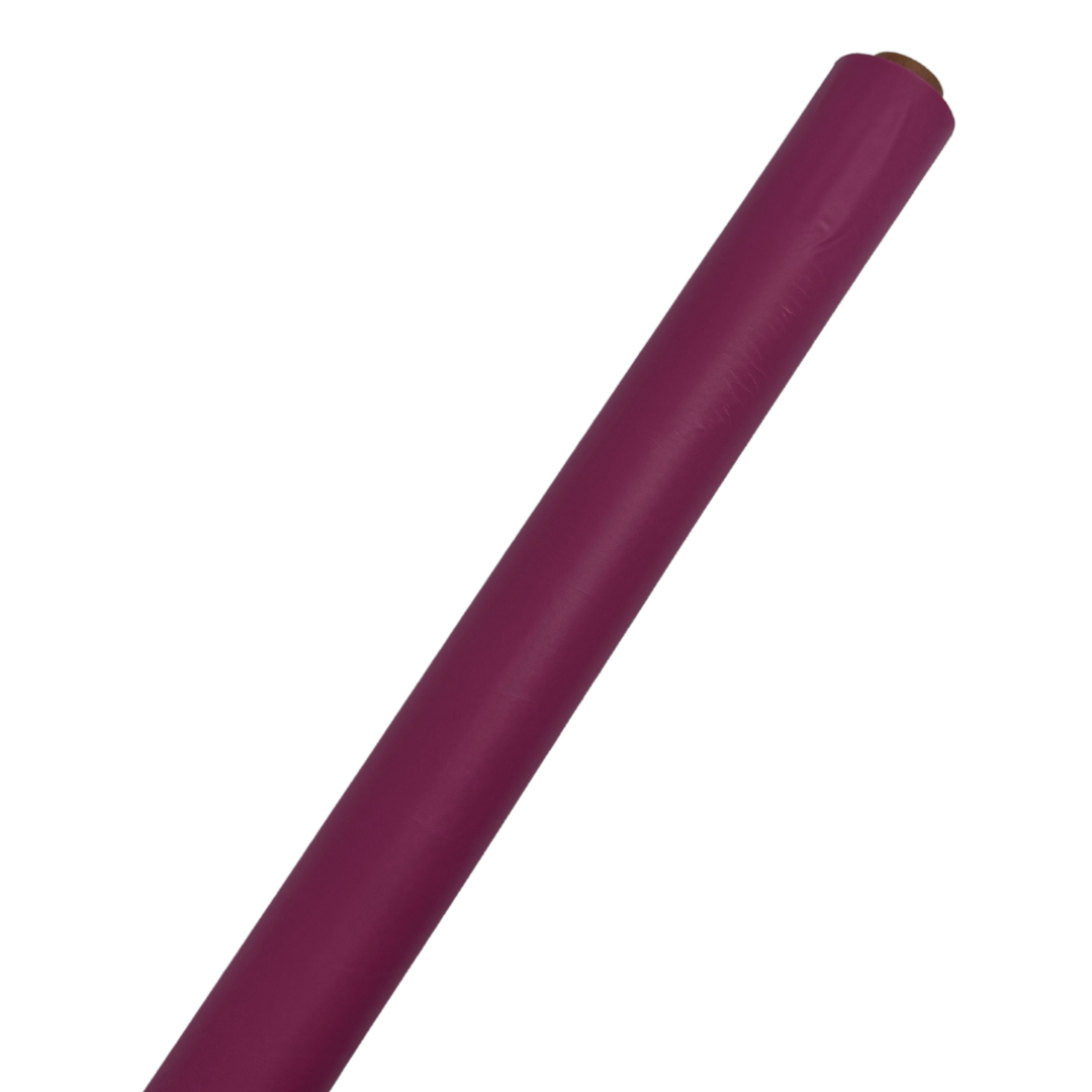 40" Burgundy Solid Plastic Table Rolls - 40 Inches Wide x 100 Feet Wide | 1 Roll