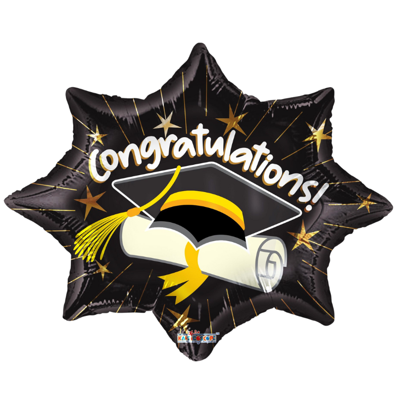 18" Conver Dream Big Congrats Grad Foil Balloon (S1R4) | Buy 5 Or More Save 20%