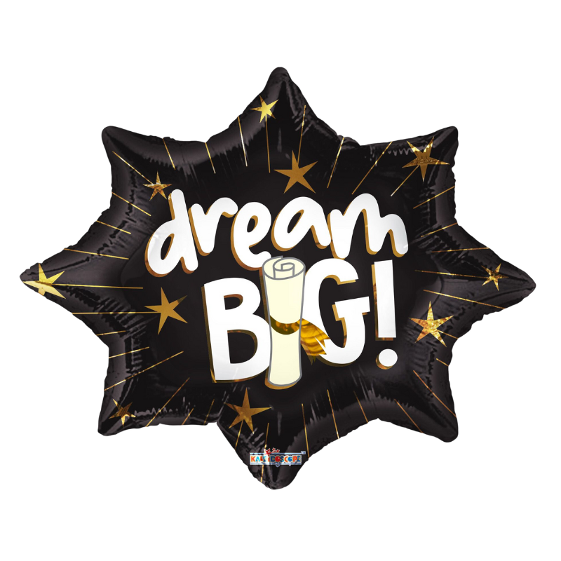 18" Conver Dream Big Congrats Grad Foil Balloon (S1R4) | Buy 5 Or More Save 20%