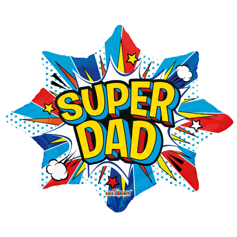 28" Conver Super Dad Comic Non Foil Balloon (S4R3)