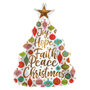 14" Christmas Tree Airfill Foil Balloon (P23) | Buy 5 Or More Save 20%