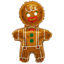 12" Gingerbread Man Airfill Foil Balloon (P23) | Buy 5 Or More Save 20%