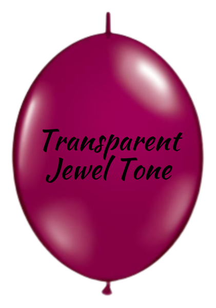 6" Qualatex QuickLink® Jewel Sparkling Burgundy Latex Balloons (Discontinued) | 50 Count