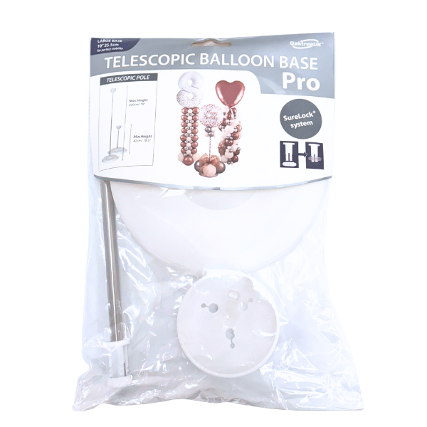 Silver Rainbow Telescopic Balloon Base Pro - Adjustable Column/ Centerpiece Kit | 1 Count