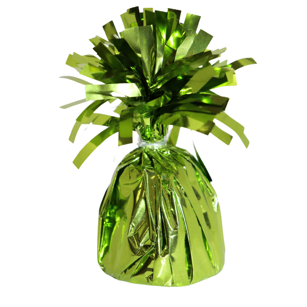 6 Oz Metallic Lime Green Foil Balloon Weight | 1 Count