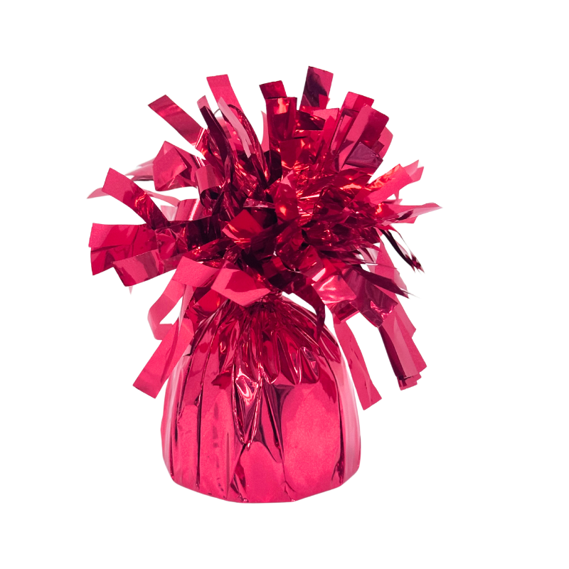 6 oz Red Foil Balloon Weight | 1 count