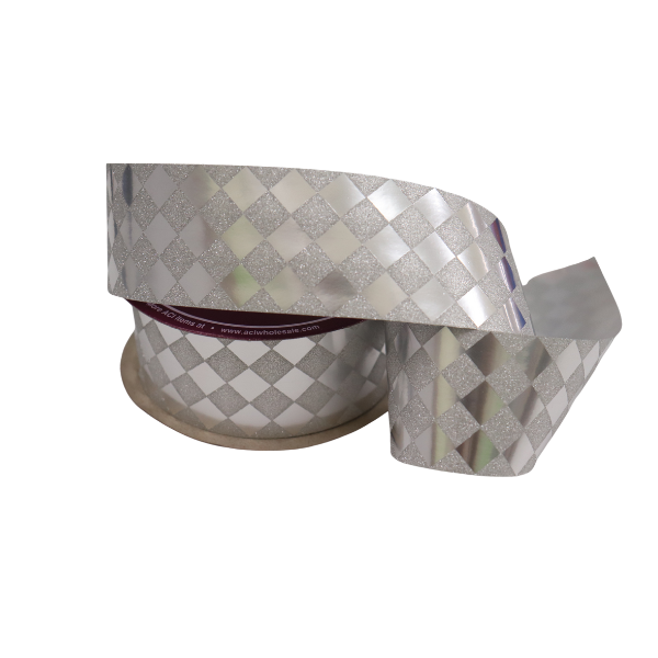 #9 ACI Diamondz Glitter Ribbon - 1 5/16" Wide x 25 Yards Long | 1 Spool