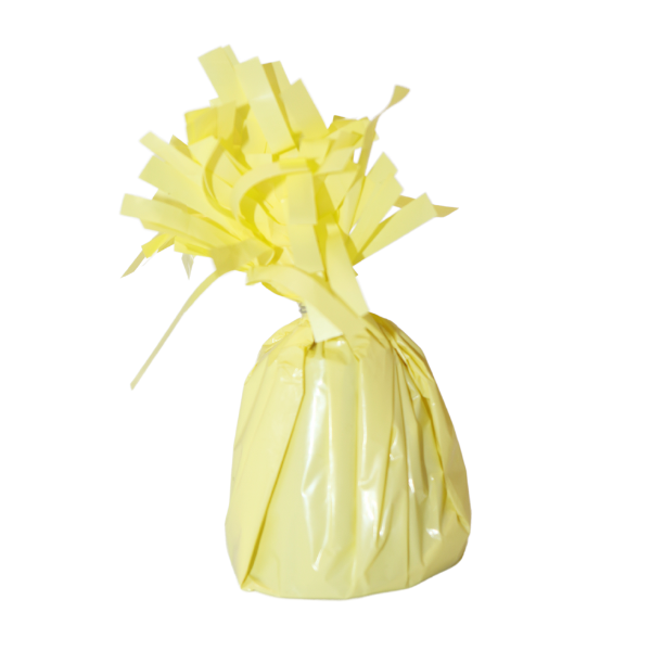 6 Oz Pastel Matte Yellow Foil Balloon Weight | 1 Count