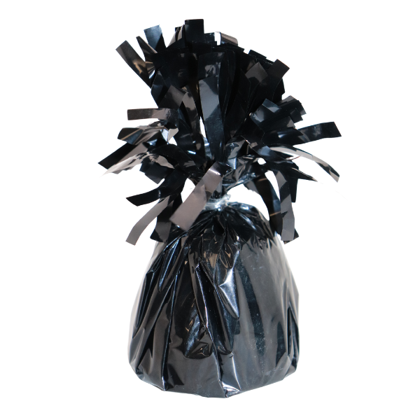 6 Oz Black Foil Balloon Weight | 1 Count