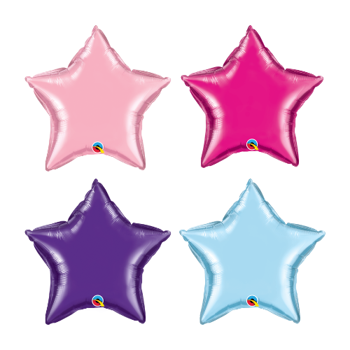 36" Qualatex Star Foil Balloons | 1 Count