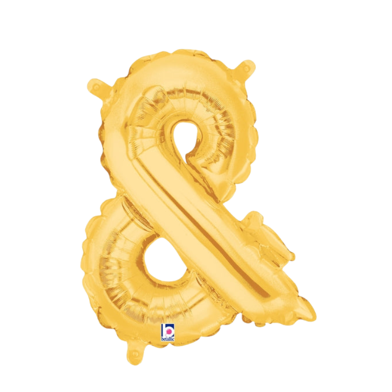 14" Betallic Gold Symbol Megaloons Jr. Foil Balloon | # and & Symbols