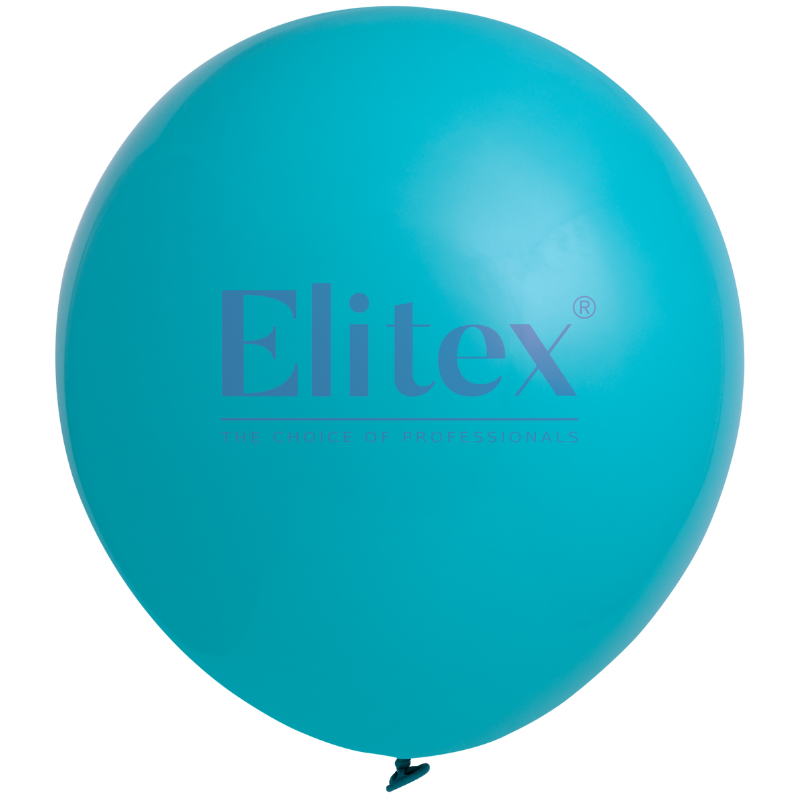 18" Elitex Aqua Standard Round Latex Balloons | 10 Count