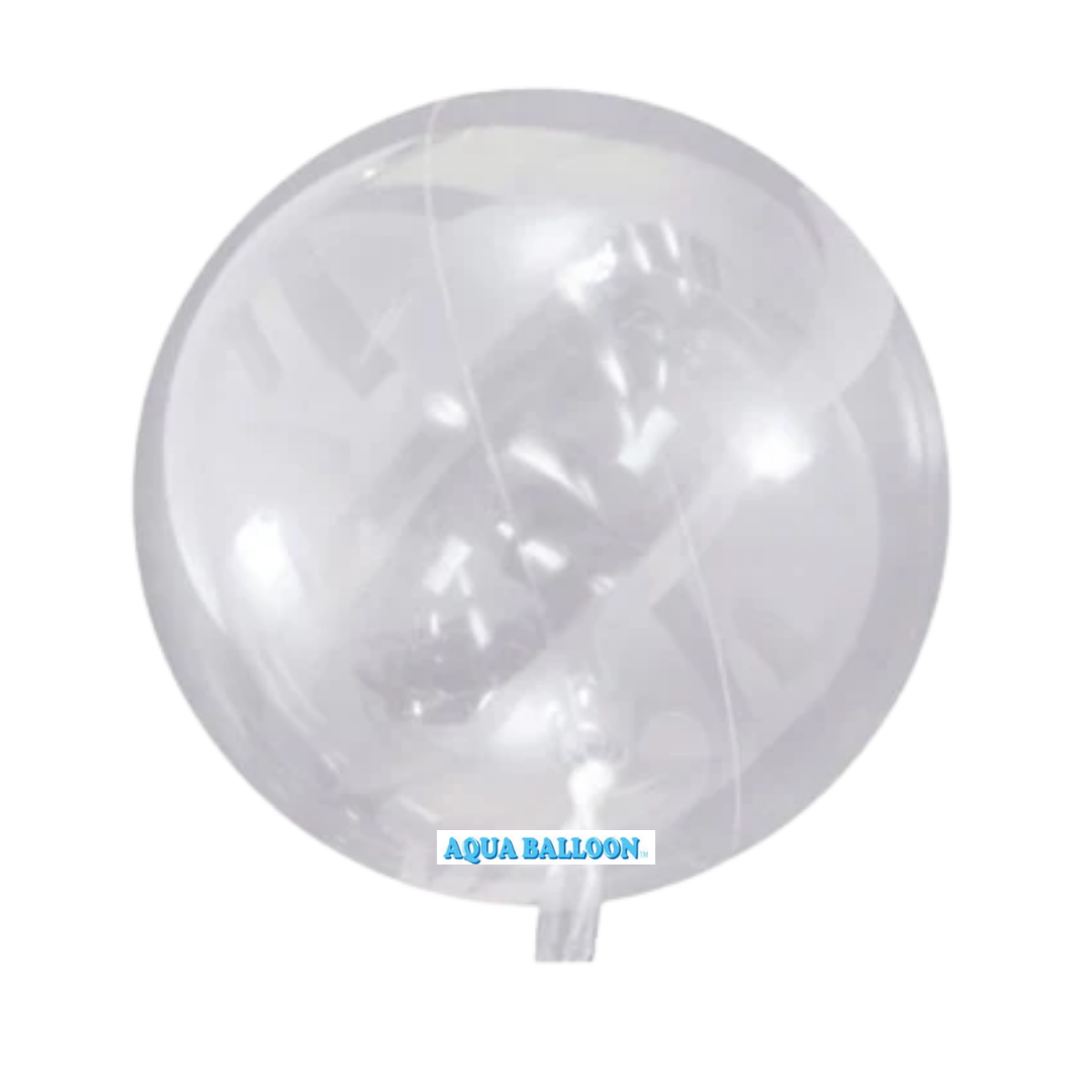 Small Clear Aqua Balloons By Pioneer - Inflates 3" - 5" | 10 Count