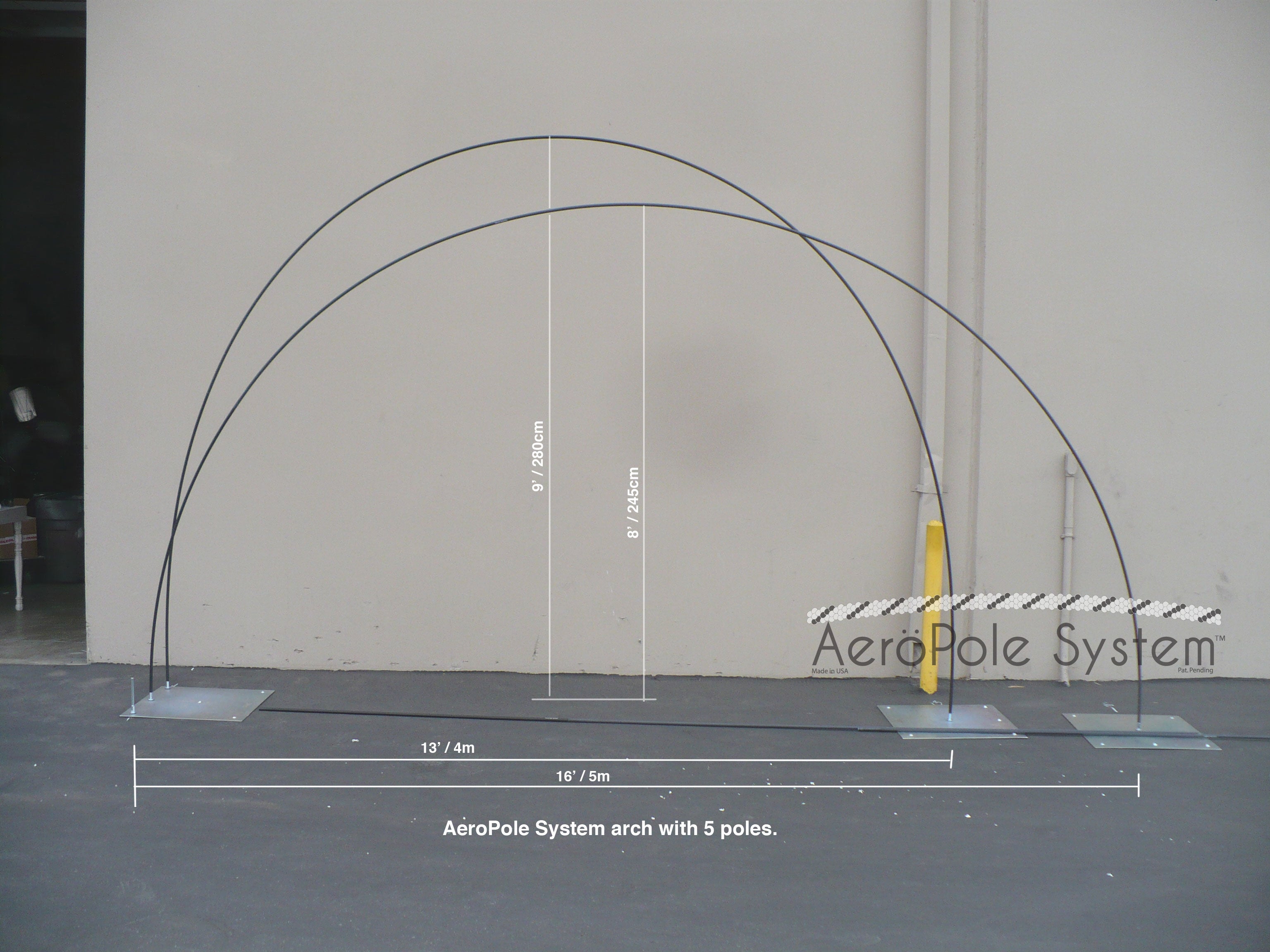 AeroPole System Kit- Steel Portable Balloon Arch Frame | Free Shipping Does Not Apply