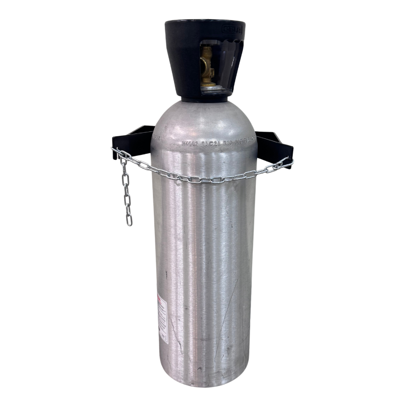 Borosino Mountable Black Steel Helium Tank Holder | Durable & Affordable!