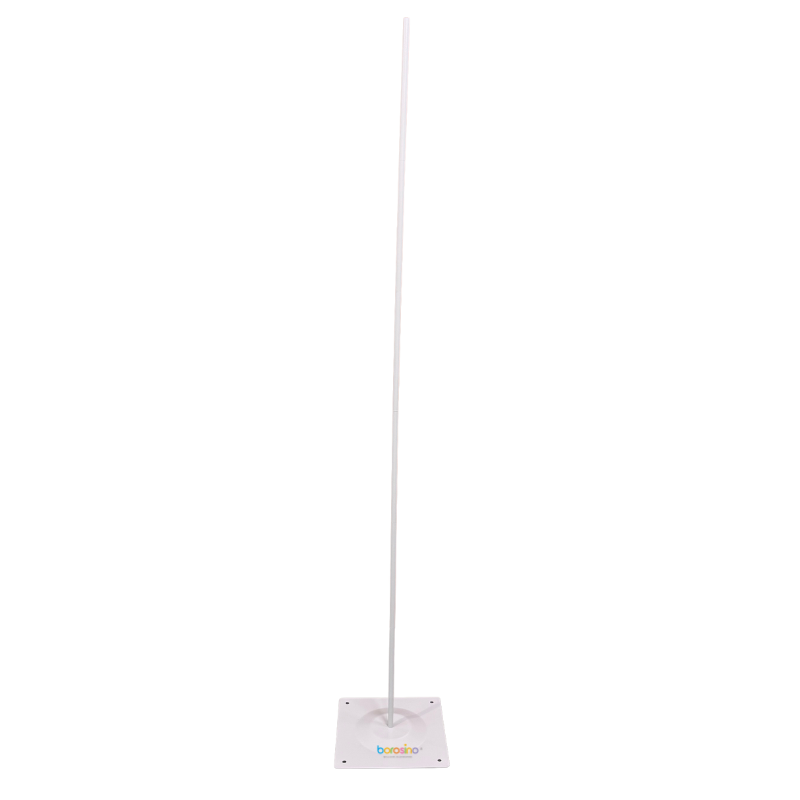 5.9' Borisino White Heavy Duty Steel Column Kit - Adjustable In Size | 1 Column - Free Shipping Not Available