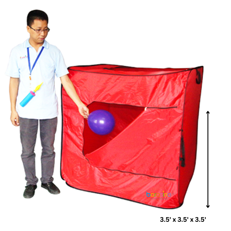 3 1/2' Borosino Large Foldable Balloon Storage Cube - 3.5'x 3.5'x3.5' | 1 Count