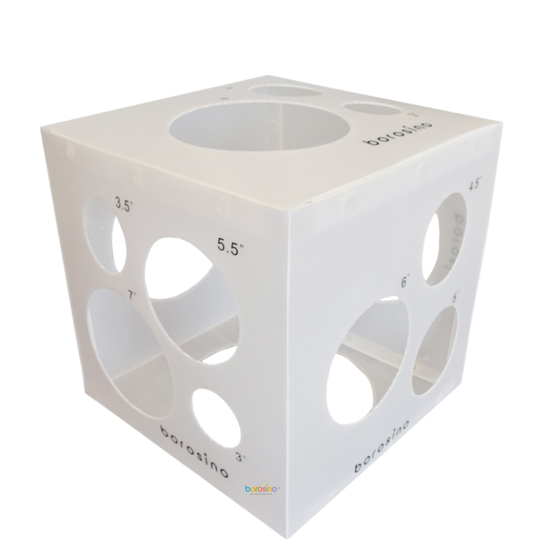 16" Borosino Cube Balloon Sizer | 12 Different Size Templates!