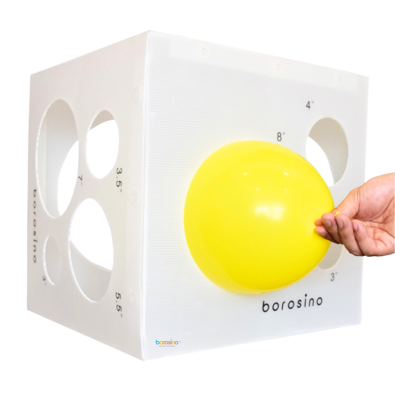 16" Borosino Cube Balloon Sizer | 12 Different Size Templates!