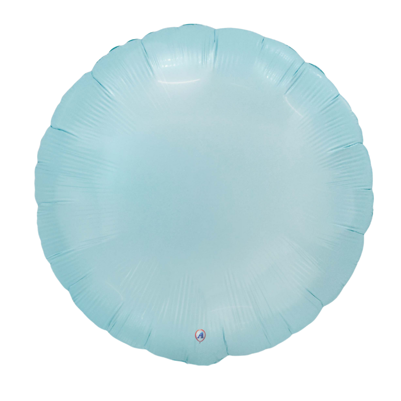 20" AAB Baby Blue Round Matte Foil Balloon | Buy 5 Or More Save 20%