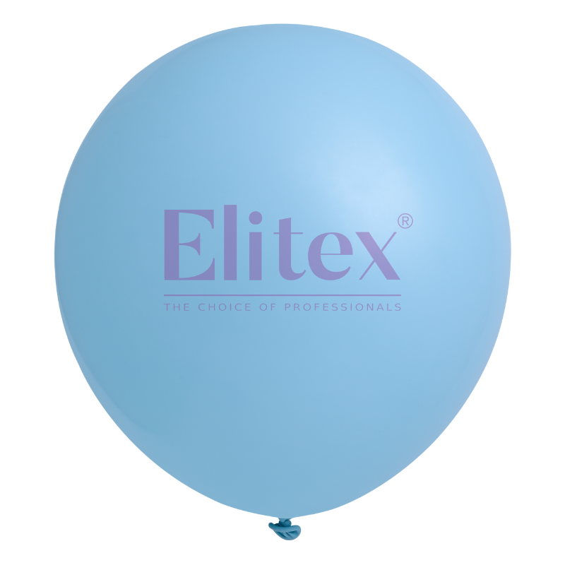 12" Elitex Baby Blue Pastel Round Latex Balloons | 50 Count
