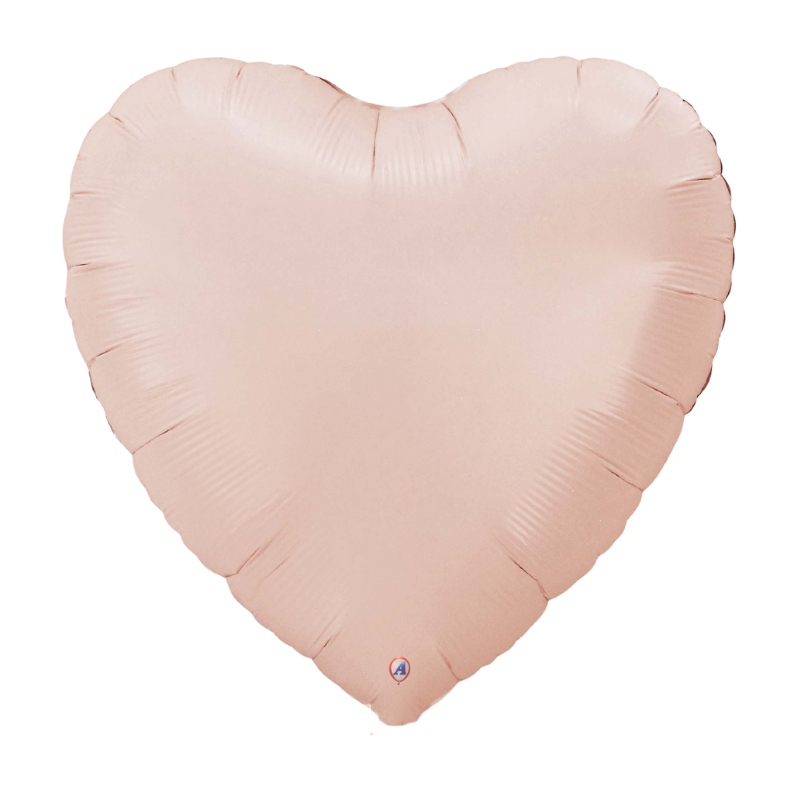 20" AAB Baby Pink Heart Matte Foil Balloon | Buy 5 Or More Save 20%