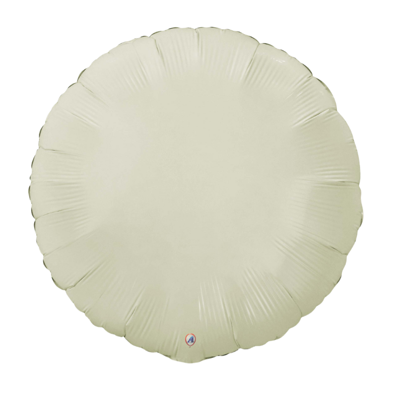 20" AAB Beige Round Matte Foil Balloon | Buy 5 Or More Save 20%