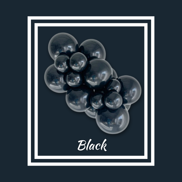 11" TUFTEX Big Bags Black Latex Balloons | 200 Count