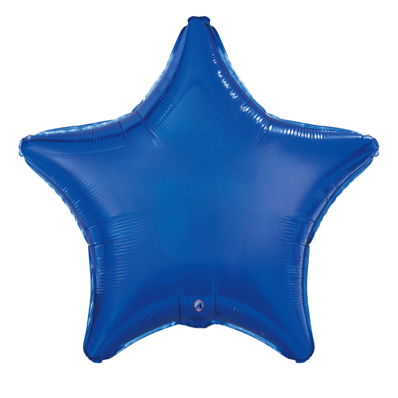 22" AAB Blue Star Foil Balloon | Buy 5 Or More Save 20%