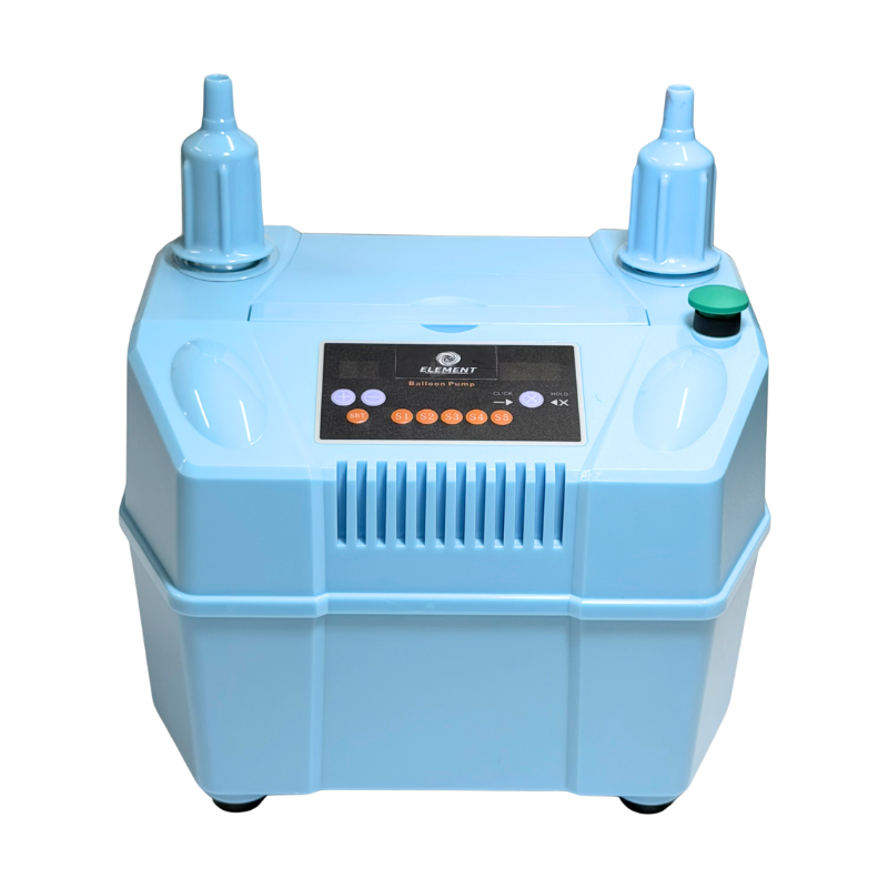 Element Series - Blue Whirlwind Quantitative Precision Inflator | Includes Digital Sizer & Foot Pedal!