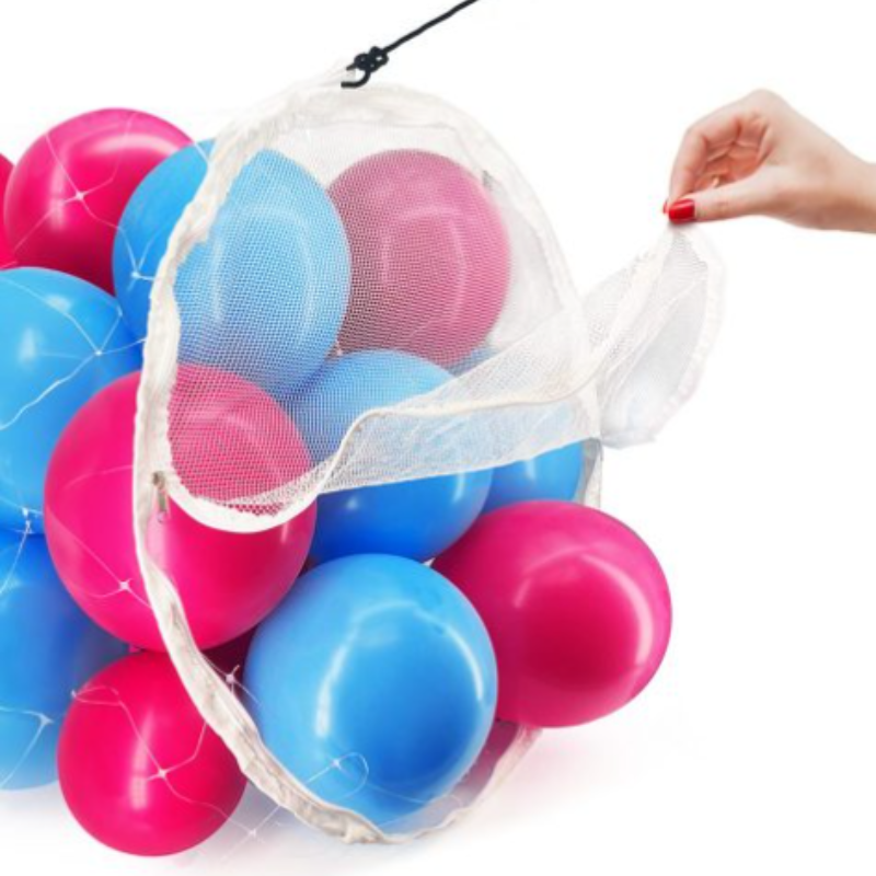 Silver Rainbow Boss 250 Pre Strung Balloon Drop Net - 30 Feet x 2 Feet | Holds 250 9" Or 1000 5"