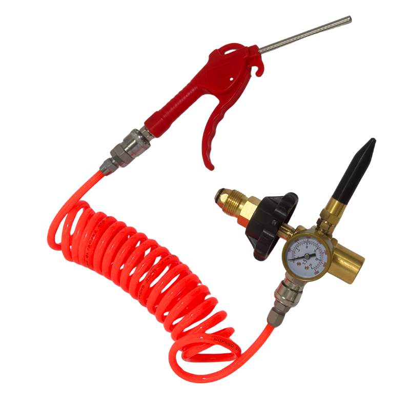 CD-110A Latex Balloon Helium Regulator With Intake Hose & Foil Balloon Attachment