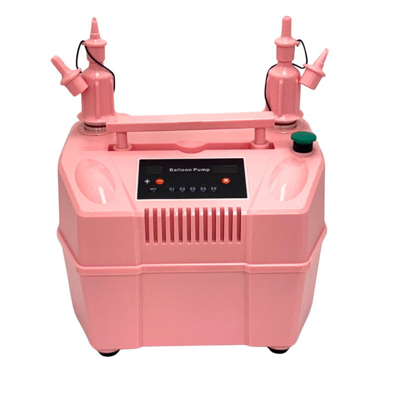 Pink CD-618 Quantitative Electric Balloon Inflator | Includes Digital Sizer & Foot Pedal!