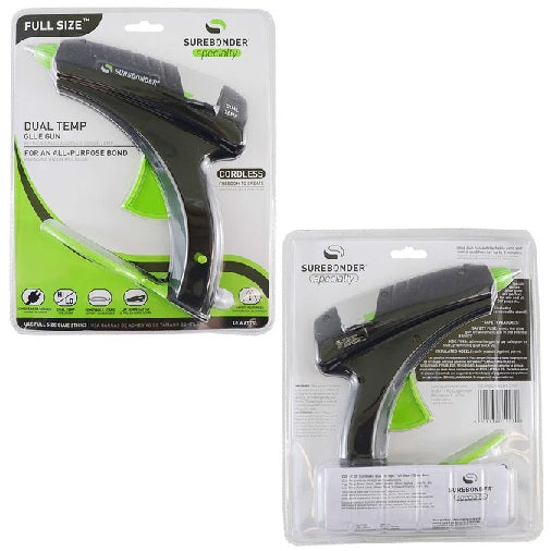 Surebonder 40 Watt Cordless/ Corded Dual Temp Full Size Glue Gun | 1 Count