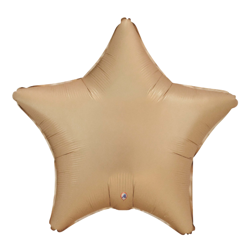 22" AAB Champagne Star Matte Foil Balloon | Buy 5 Or More Save 20%