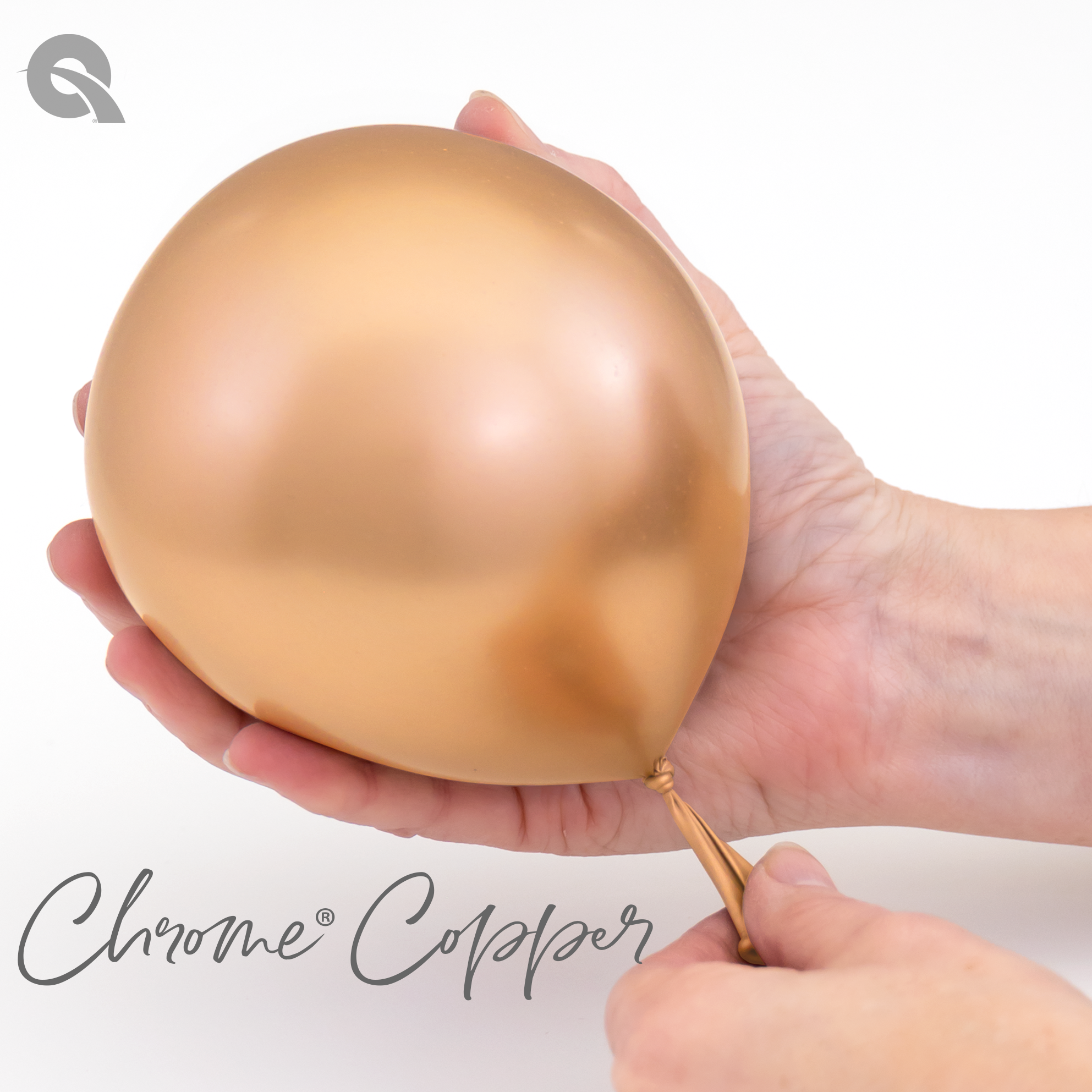 11" Qualatex Chrome Copper Latex Balloons | 100 Count