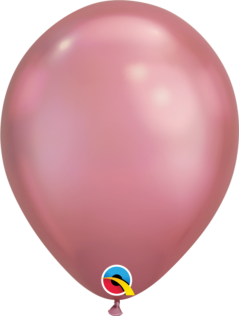 7" Qualatex Chrome Mauve Latex Balloons | 100 Count