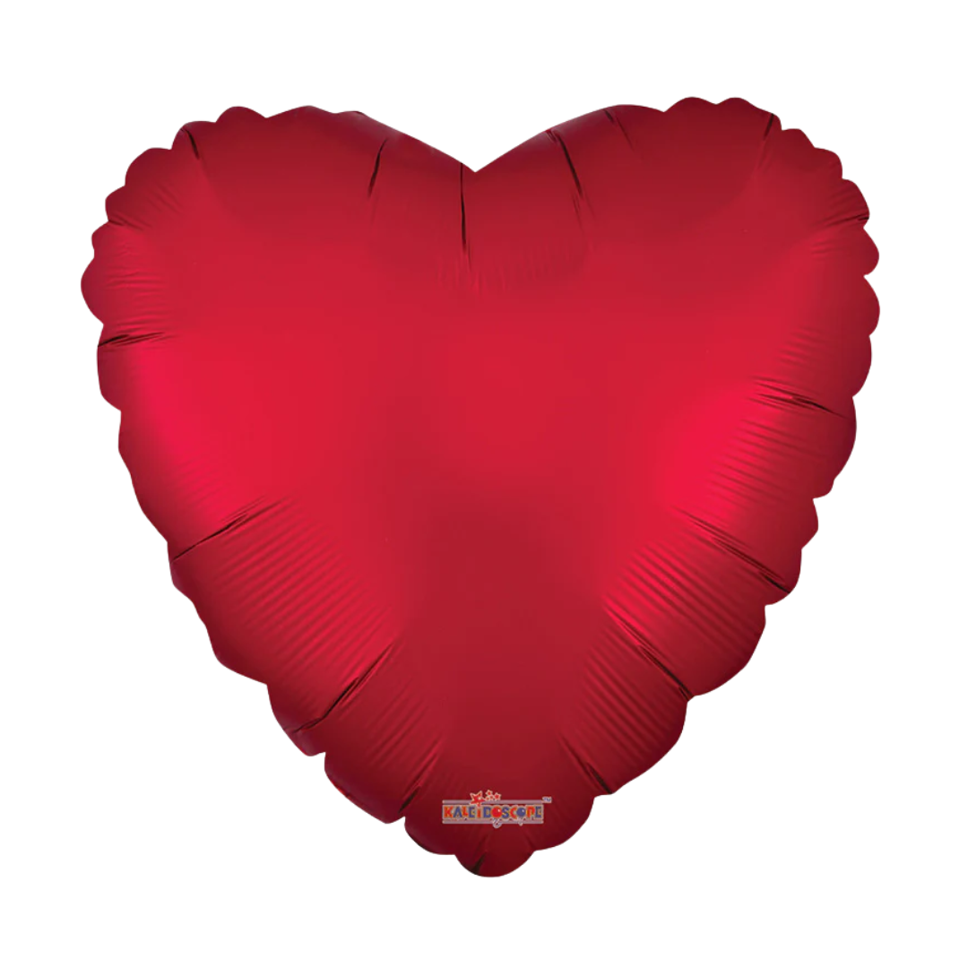 18" Conver SC Solid Heart Matte Red Foil Balloon | Buy 5 Or More Save 20%