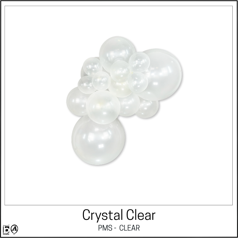 Ballons en latex Confettis Dorés Cristal Transparent 11" Sempertex | Paquet de 50