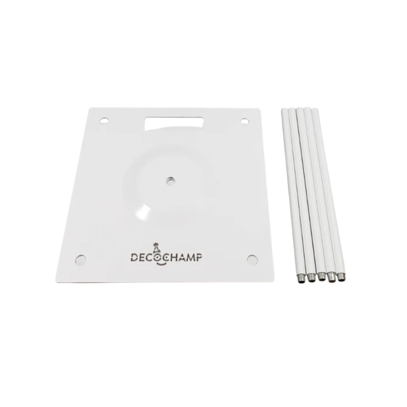 6' Decochamp White DECO Base Column Kit | 6 Feet Tall!