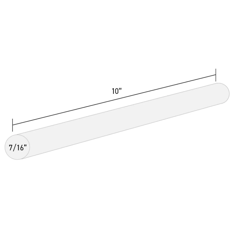 10" Surebonder Full Size Clear Hot Glue Sticks - Hi & Low Temps | 20 Count