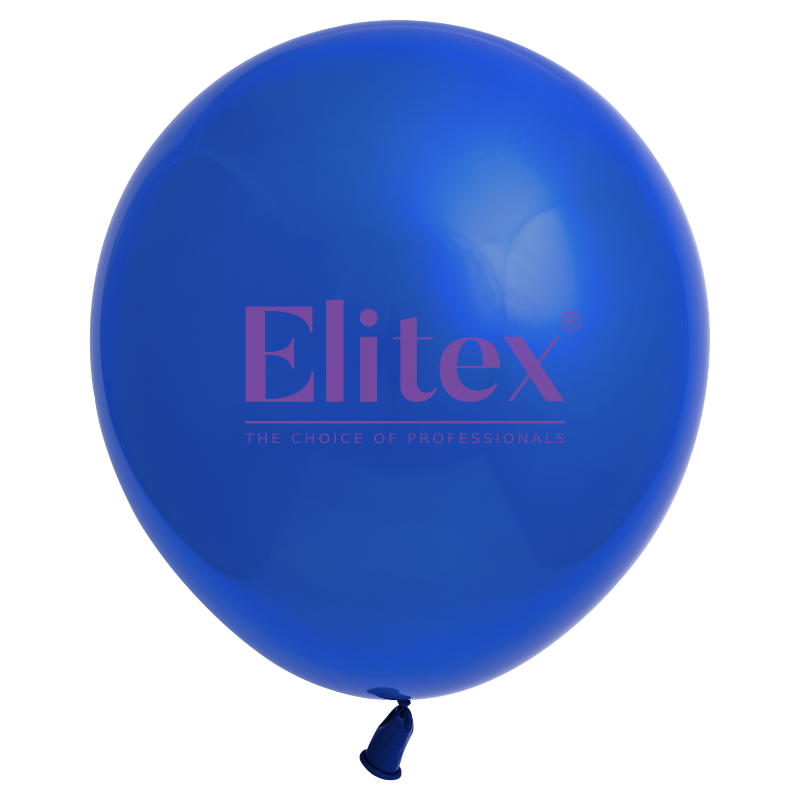 12" Elitex Dark Royal Blue Standard Round Latex Balloons | 50 Count
