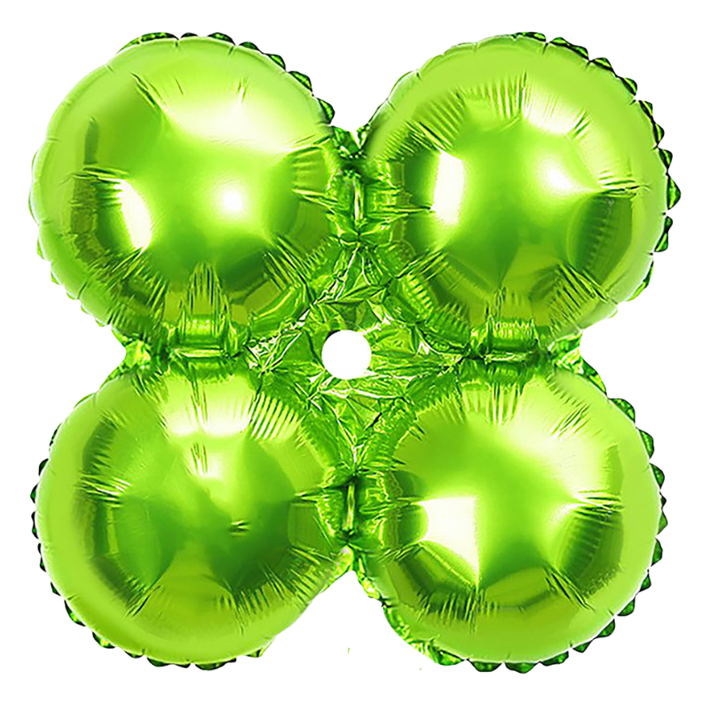 18" Mayflower Lime Green Metallic Quad Foil Balloon