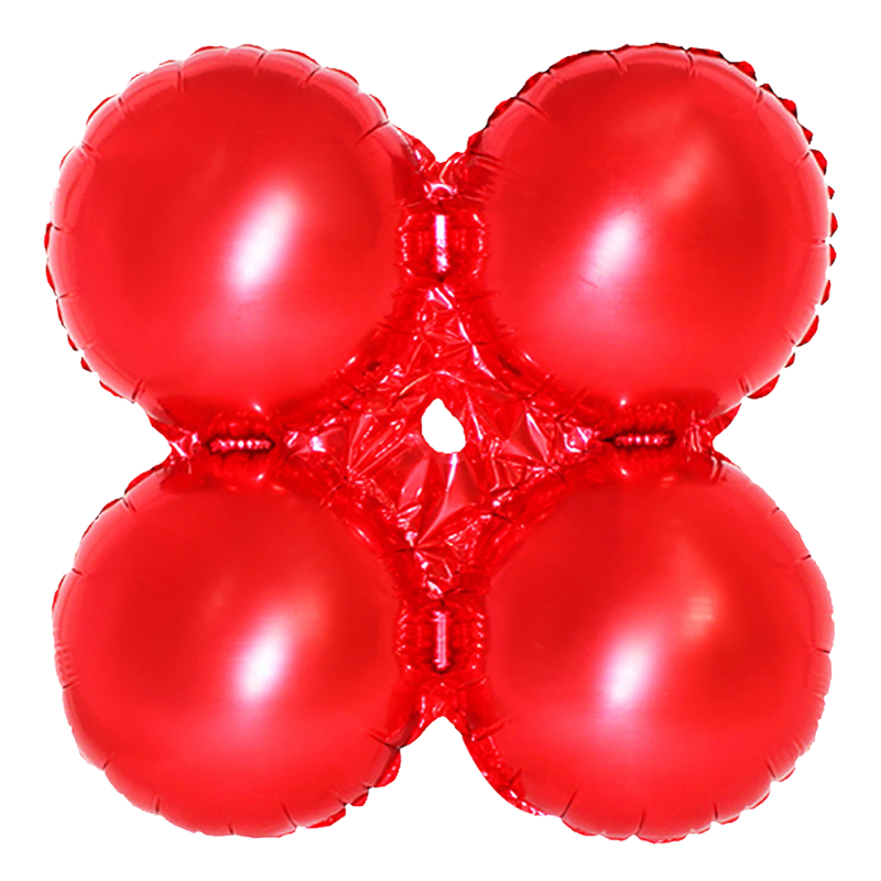 30" Mayflower Metallic Red Decorator Quad Foil Balloon