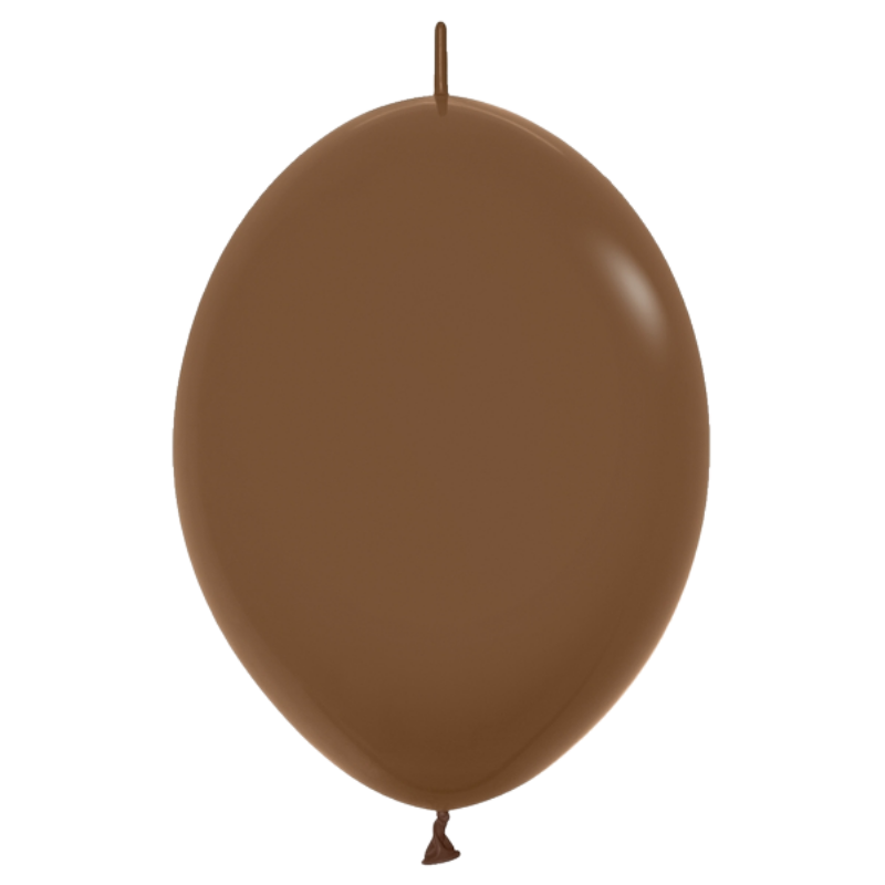 12" Sempertex Deluxe Coffee Link-O-Loon Latex Balloons | 50 Count