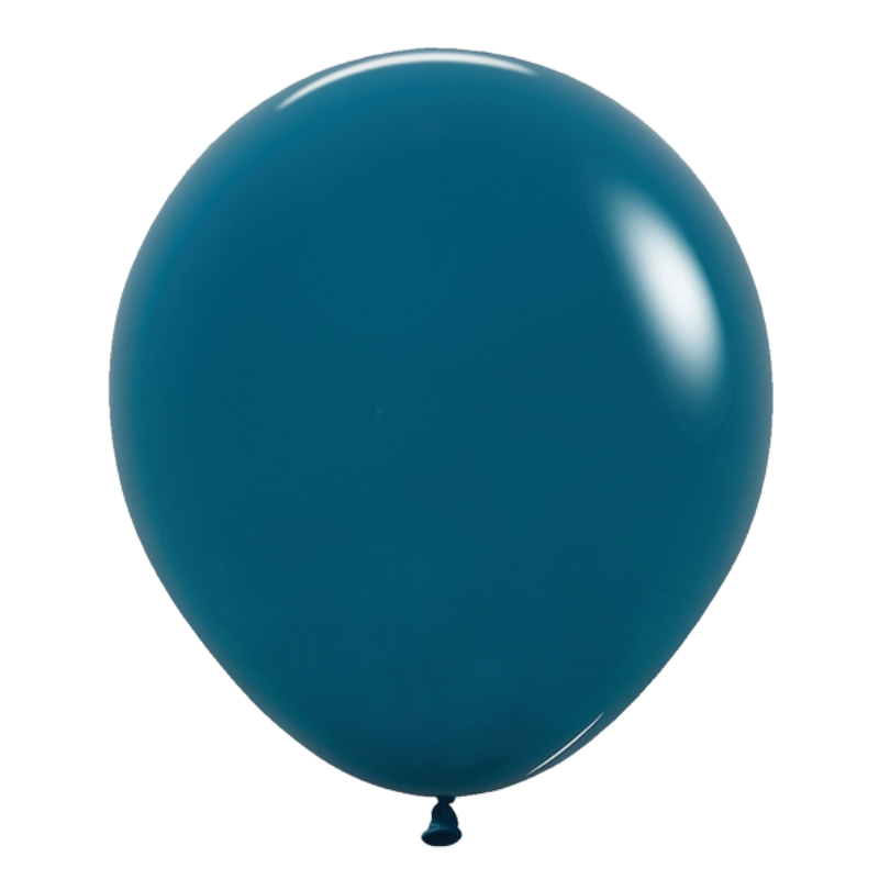 18" Sempertex Deluxe Deep Teal Latex Balloons | 25 Count