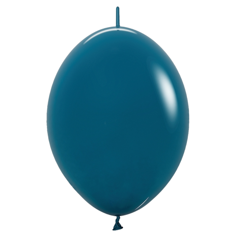 12" Sempertex Deluxe Deep Teal Link-O-Loon Latex Balloons | 50 Count