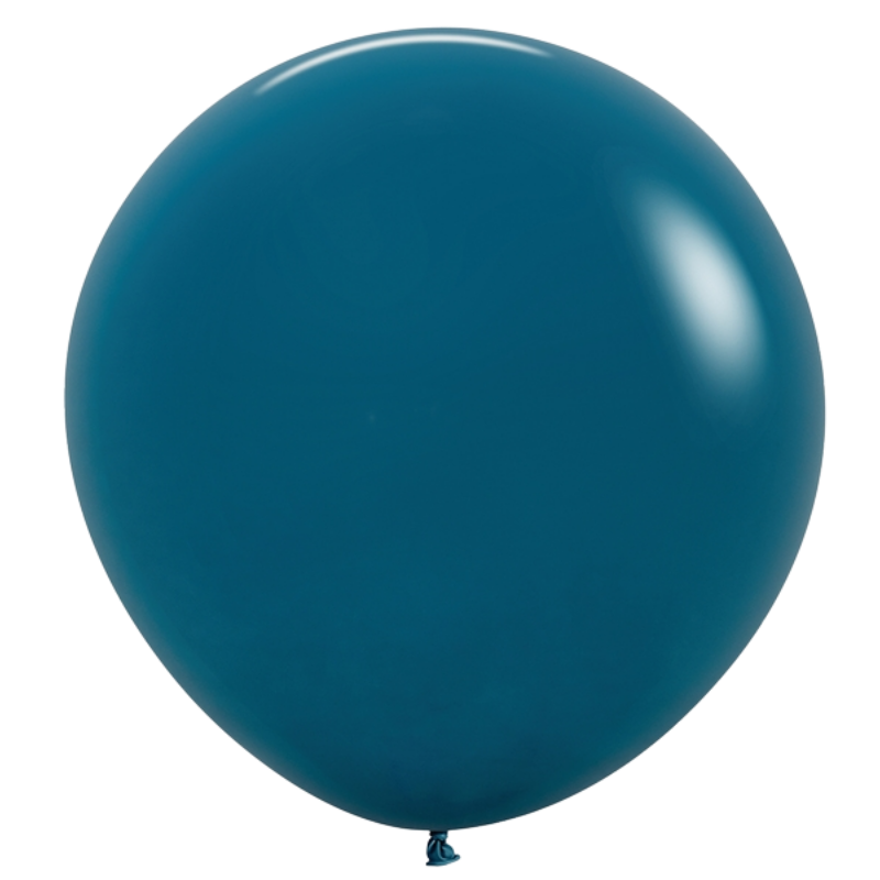24" Sempertex Deluxe Deep Teal Latex Balloons | 10 Count
