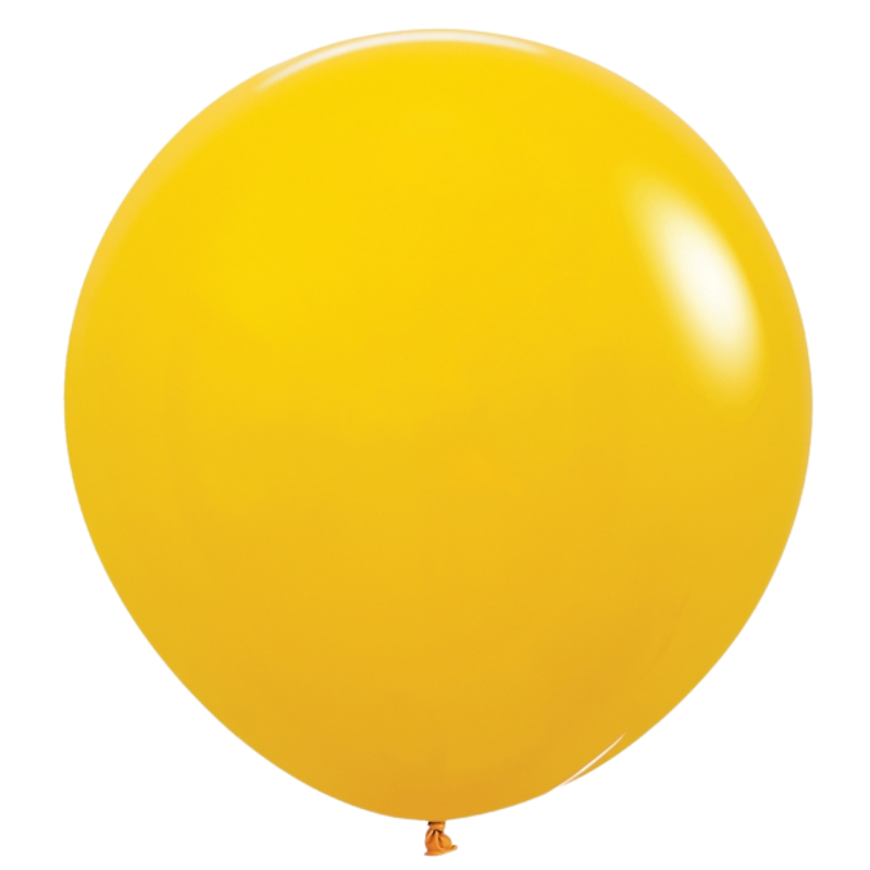 24" Sempertex Deluxe Honey Yellow Latex Balloons | 10 Count